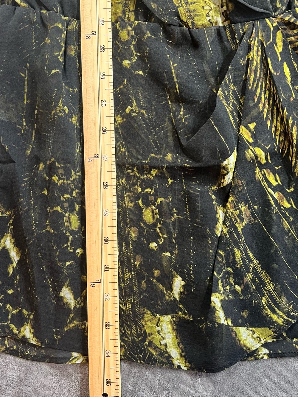 IRO Black and Olive Wrap Mini Dress - Picture 5 of 6
